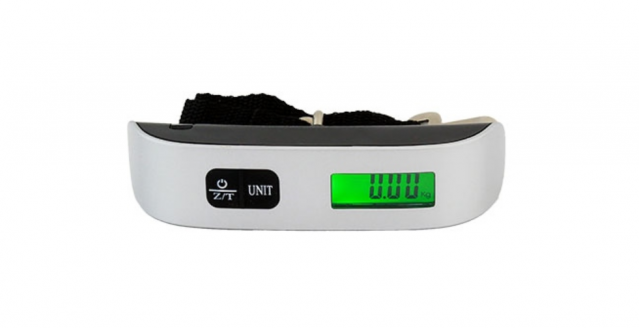 Elektroninės svarstyklės su termometru, 50 kg