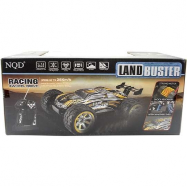 "NQD" nuotolinio valdymo bekelės mašinėlė "Land Buster" (geltona, juoda)