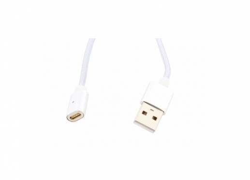 Universalus išmaniųjų įrenginių USB magnetinis įkrovimo laidas, 1 m (pilkas)