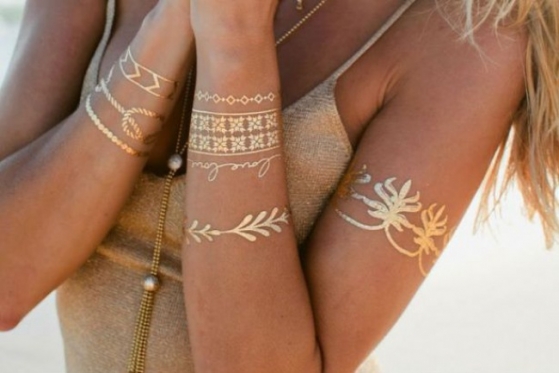 Laikinosios tatuiruotės "Metalic FLASH TATTO YH-008"