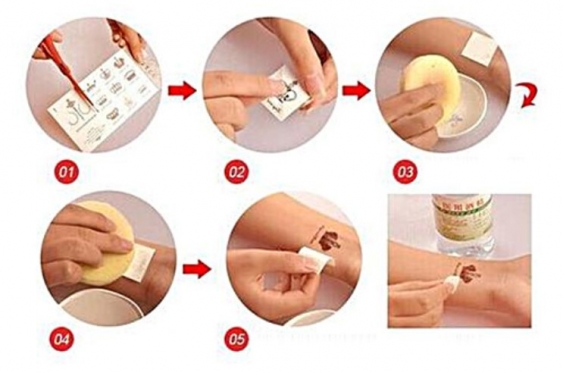 Laikinosios tatuiruotės "Metalic FLASH TATTO YH-008"