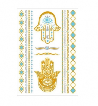 Laikinosios tatuiruotės "Metalic FLASH TATTO YH-008"