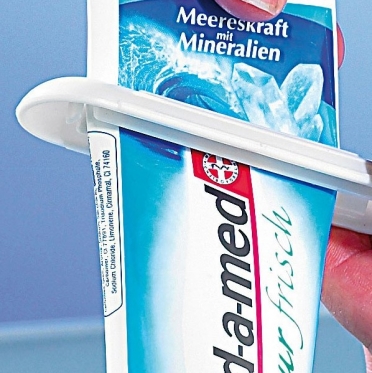 Dantų pastos tūtelės išspaudimo prietaisas, 10 x 3,5 cm