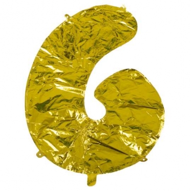 Balionas "Skaičius 6", 40 cm