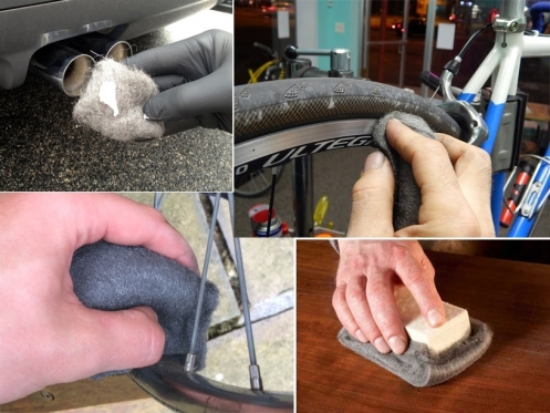 Metalo poliravimo audinių rinkinys, 3 vnt
