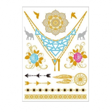 Laikinosios tatuiruotės "Metalic FLASH TATTO YH-006"
