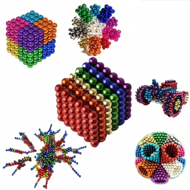 "Neocube" spalvoti magnetiniai rutuliukai, 216 vnt