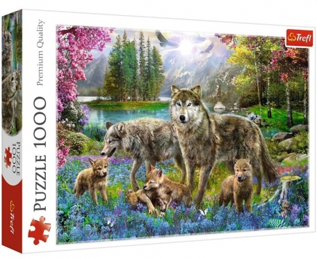 "Trefl" dėlionė "Vilkai", 1000 dalių