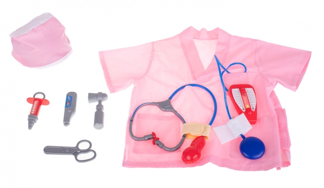 Vaikiškas Chirurgo kostiumas, rožinis