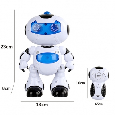 Interaktyvus robotas "RC android 360" su nuotolinio valdymo pulteliu, 13 x 8 x 23 cm
