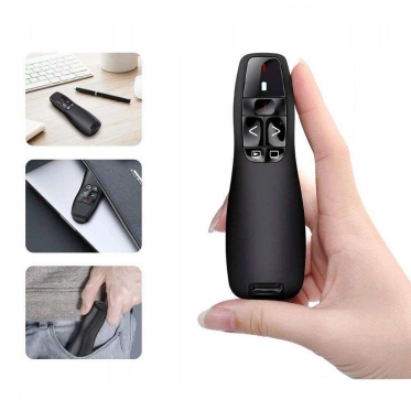 Pultelis prezentacijoms su lazeriniu rodikliu, 11,5 x 4 x 3 cm