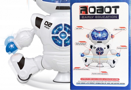 Interaktyvus žaislas "Šokantis robotas", 16 x 9 x 22,5 cm