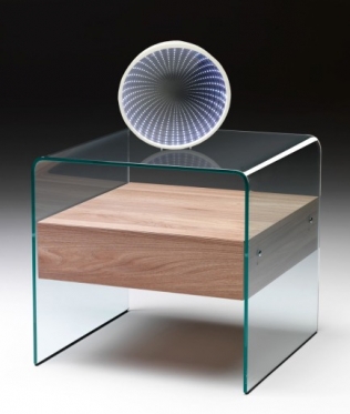 Dekoratyvinė lempa - veidrodis "3D LED", 22 x 4 cm