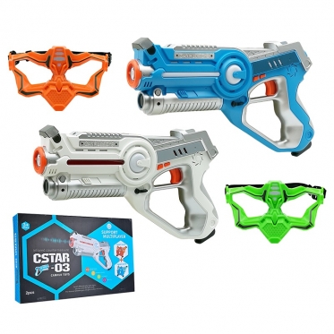 Žaidimas - lazerinis šautuvas "Lazerinių ginklų mūšis Cstar - 03", 2 vnt