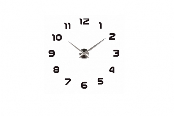 Sieninis laikrodis, Ø 80 - 120 cm (juodas)