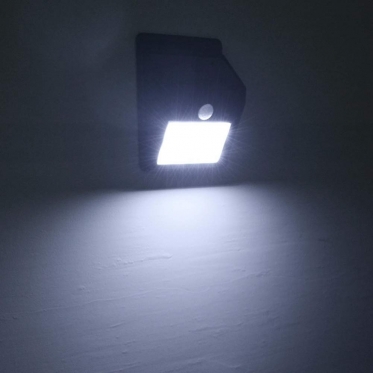Belaidis saulės energijos šviestuvas su judesio davikliu, 12,5 x 9,5 x 5 cm