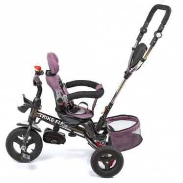 Daugiafunkcinis triratis vežimėlis - dviratis "Trike Fix SE" (rožinis)