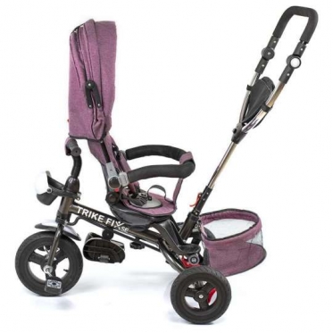 Daugiafunkcinis triratis vežimėlis - dviratis "Trike Fix SE" (rožinis)