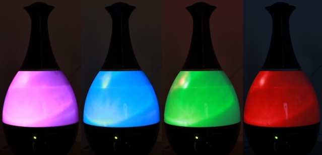 Ultragarsinis oro drėkintuvas, 2,6 l (juodas)