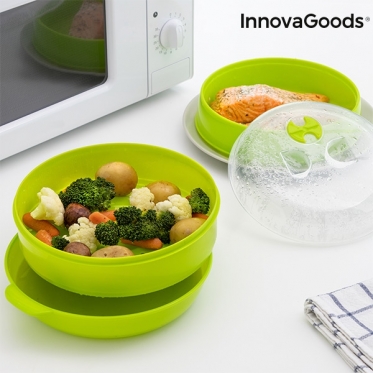 Dvigubas garpuodis mikrobangų krosnelei "InnovaGoods"