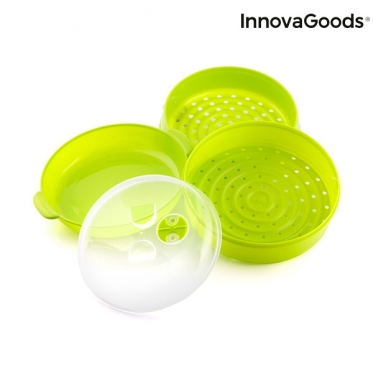Dvigubas garpuodis mikrobangų krosnelei "InnovaGoods"
