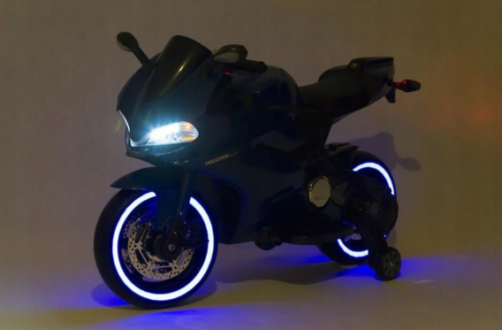 Elektrinis motociklas vaikams, mėlynas
