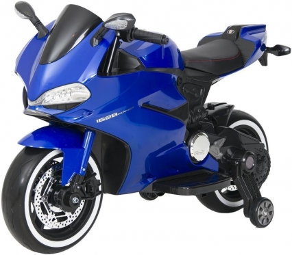 Elektrinis motociklas vaikams, mėlynas