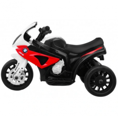Elektrinis triratis motociklas vaikams "BMW", raudonas