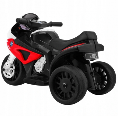 Elektrinis triratis motociklas vaikams "BMW", raudonas