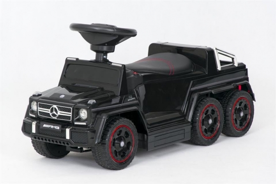 Elektrinis vaikiškas automobilis su rankenėle "SXZ1838 Mercedes" (juodas)
