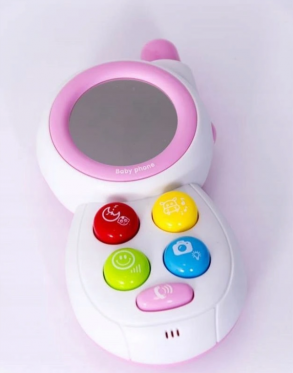 Žaislinis vaikiškas telefonas, 14,5 x 3 x 6,5 cm