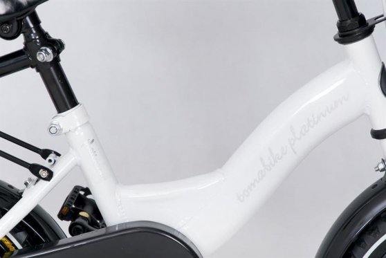 Dviratis "Tomabike Platinum", Ø 30 cm (baltas)