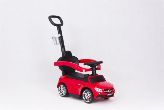 Mašinėlė - paspirtukas su rankenėle "Mercedes" (raudona)