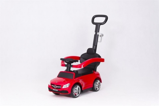 Mašinėlė - paspirtukas su rankenėle "Mercedes" (raudona)