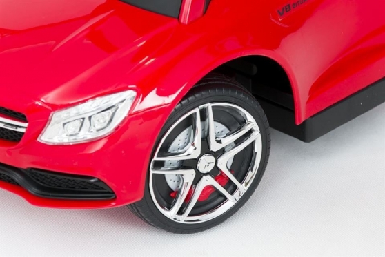 Mašinėlė - paspirtukas su rankenėle "Mercedes" (raudona)