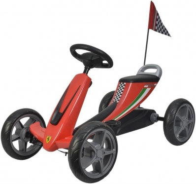 Minamas kartingas "Ferrari", 85 x 48 x 52 cm (raudonas)