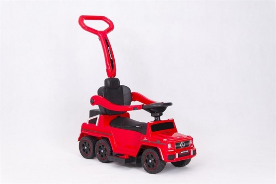 Elektrinis vaikiškas automobilis su rankenėle "SXZ1838 Mercedes" (raudonas)