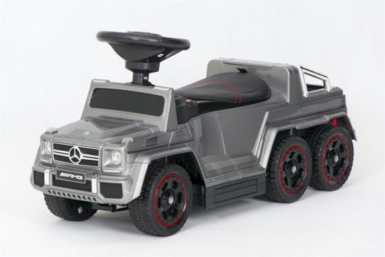 Elektrinis vaikiškas automobilis su rankenėle "SXZ1838 Mercedes" (pilkas)