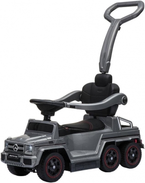 Elektrinis vaikiškas automobilis su rankenėle "SXZ1838 Mercedes" (pilkas)