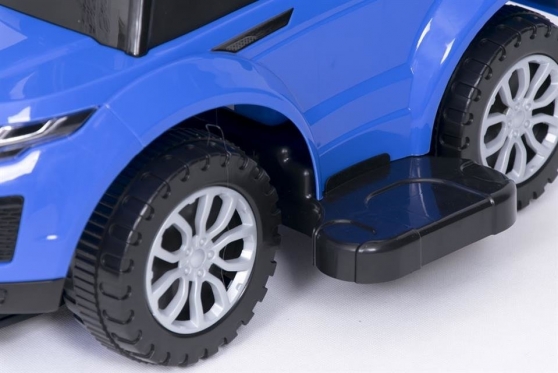 Mašinėlė - paspirtukas su rankenėle "Sport Car" (mėlyna)