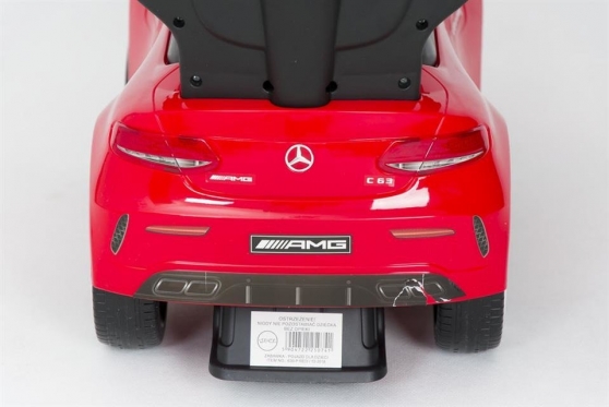 Mašinėlė - paspirtukas su rankenėle "Mercedes" (raudona)