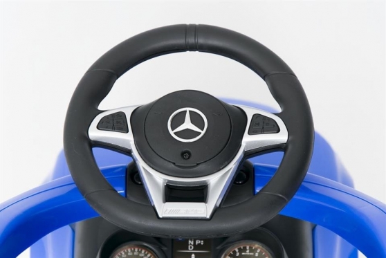 Mašinėlė - paspirtukas su rankenėle "Mercedes" (mėlyna)