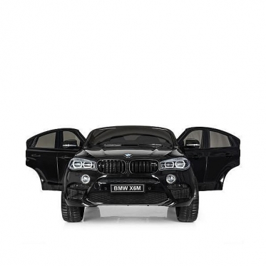 Elektrinis vaikiškas automobilis "BMW X6M" (juodas)