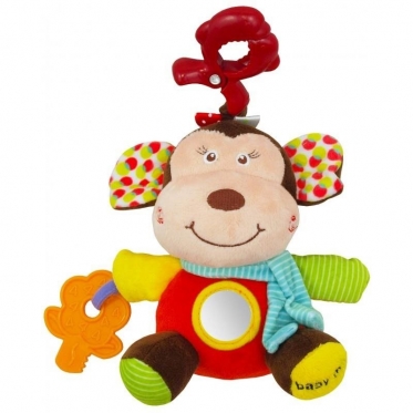 Pakabinamas pliušinis žaislas "Baby Mix Beždžionė", 19 х 16 х 12 cm