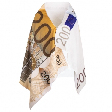 Rankšluostis "Euro banknotas", 160 x 80 cm