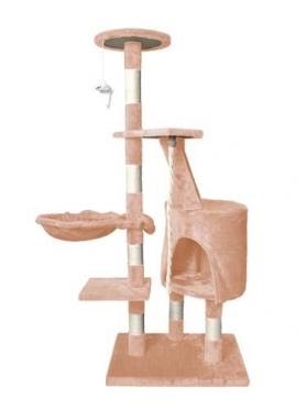 5 aukštų draskyklė katei "Malatec", 118 x 49 cm (šviesiai ruda)