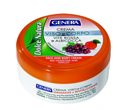Kasdieninis universalus kremas su raudonomis vynuogėmis ir abrikosais "Genera", 160 ml