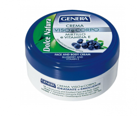 Kasdieninis universalus kremas su mėlynėmis ir vitaminu E "Genera", 160 ml
