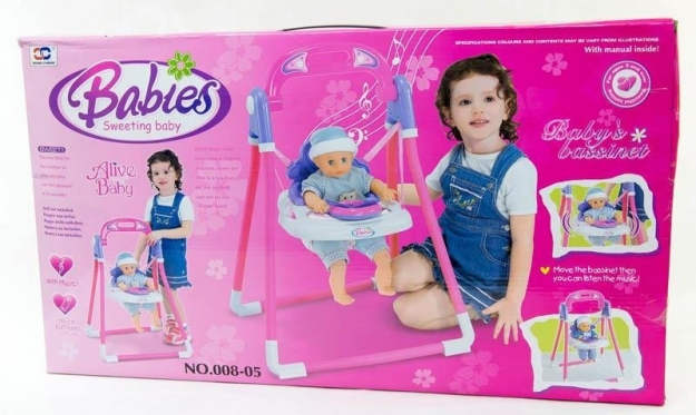Žaislinės supynės lėlėms "Babies"
