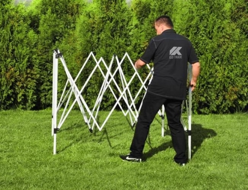 3 sienų pavėsinė "Malatec", 2,65 x 3 x 3 m (žalia)